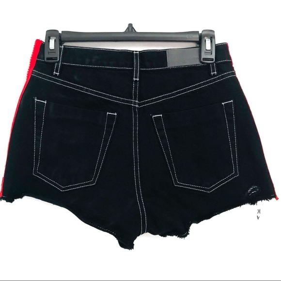 Carmar Denim Size 25 Side Zip distressed shorts - Picture 2 of 11